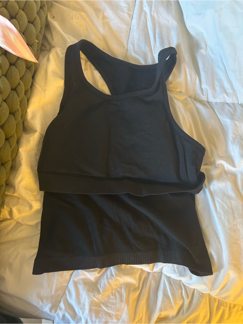 lululemon athletica Black Ribbed Racerback Tank Top - Picture 4 of 4